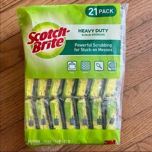 Scotch-Brite heavy duty scrub sponges, 21 pack